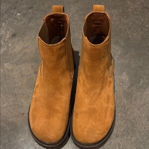 Birkenstock Men's Tan Suede Chelsea Boots